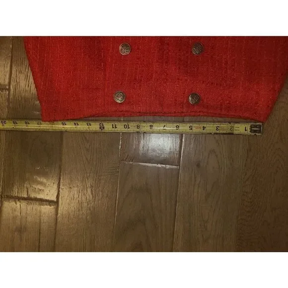 Loft Summer Nautical red Mini Skirt sz 12 - Picture 4 of 10